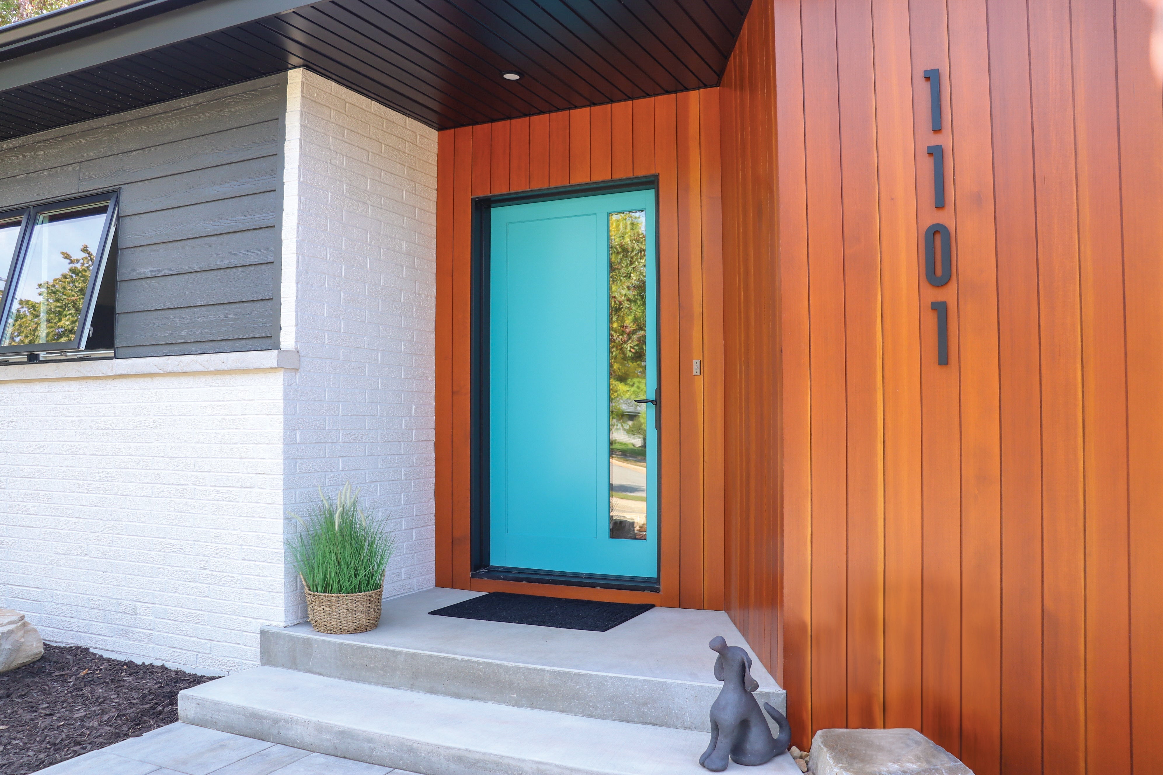 Custom teal door