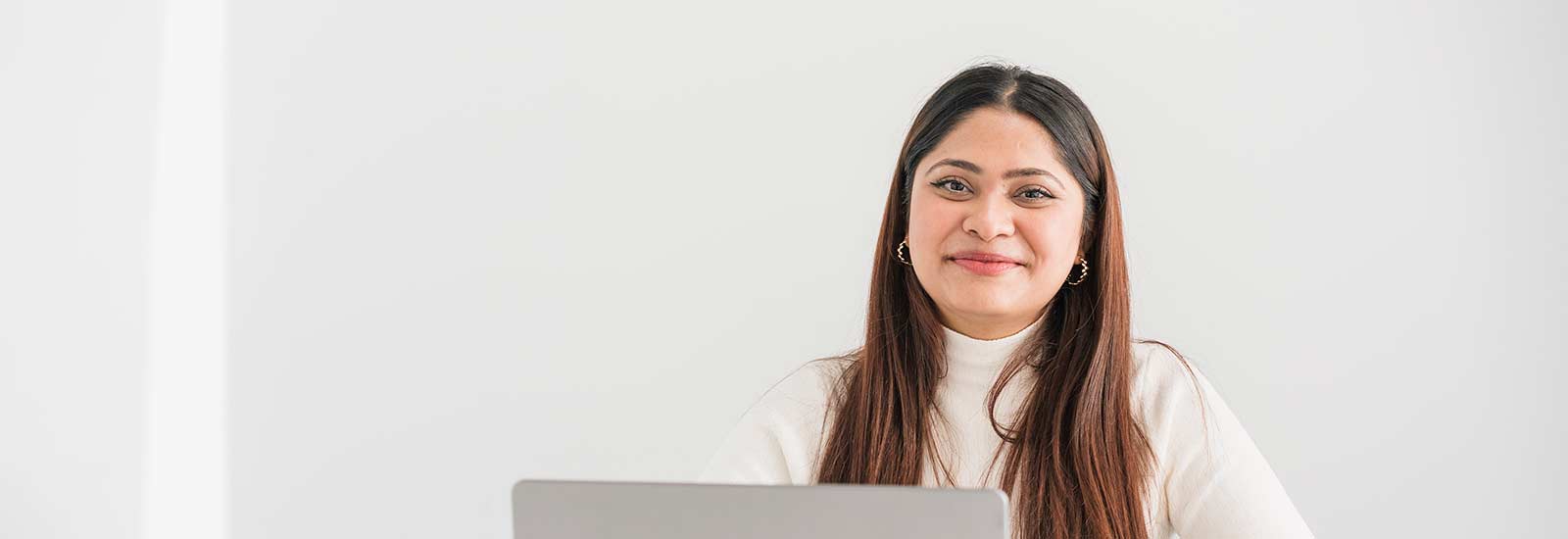 Student with a laptop