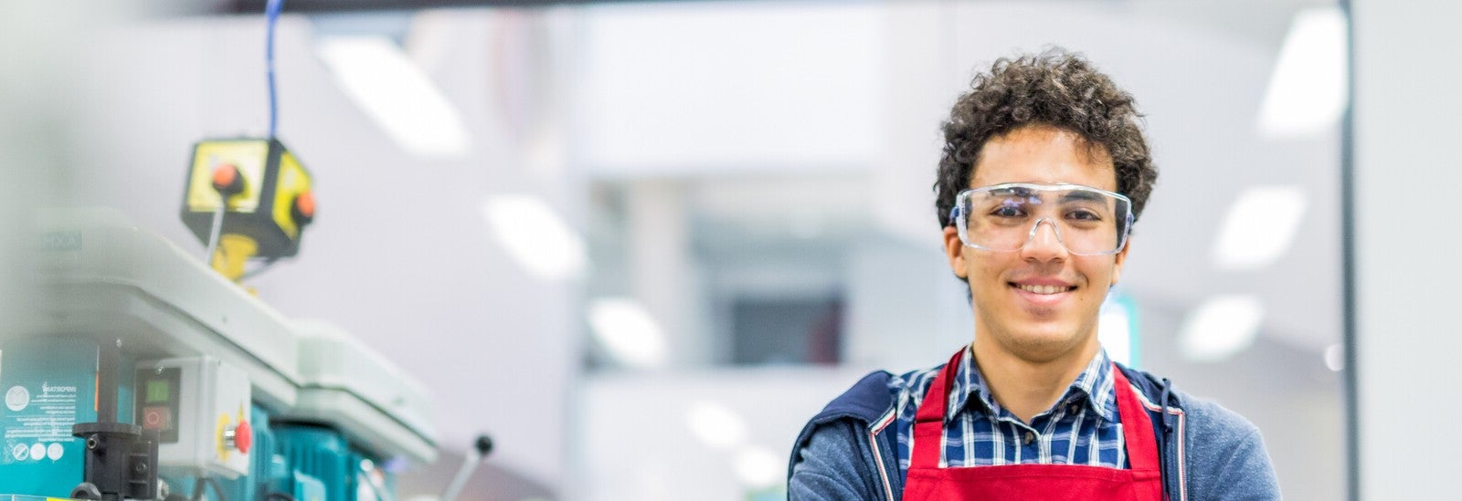 A University of Sheffield student on campus