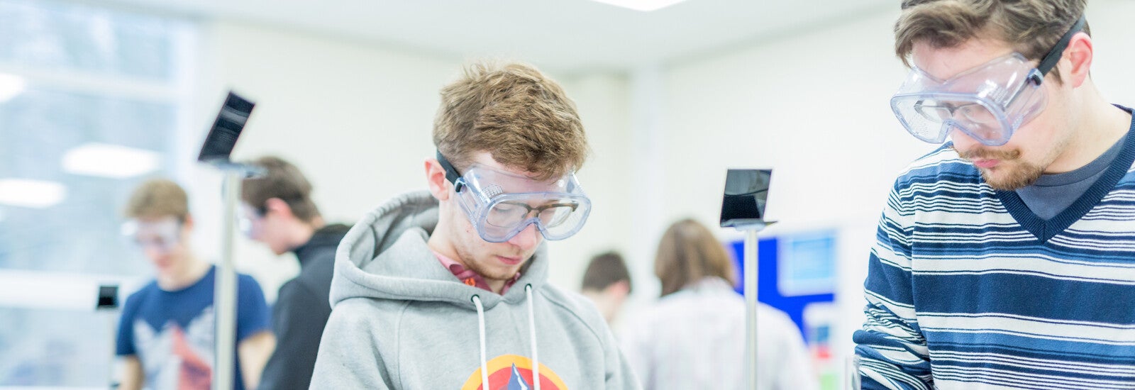 Science student in lab