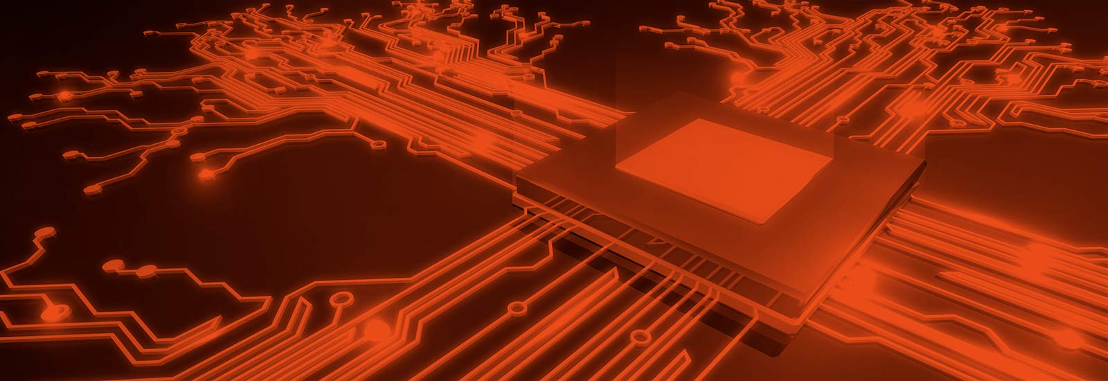 A silicon computer chip