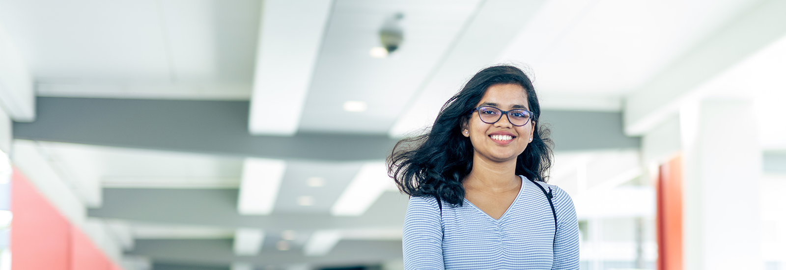 A Florida Atlantic University student on campus