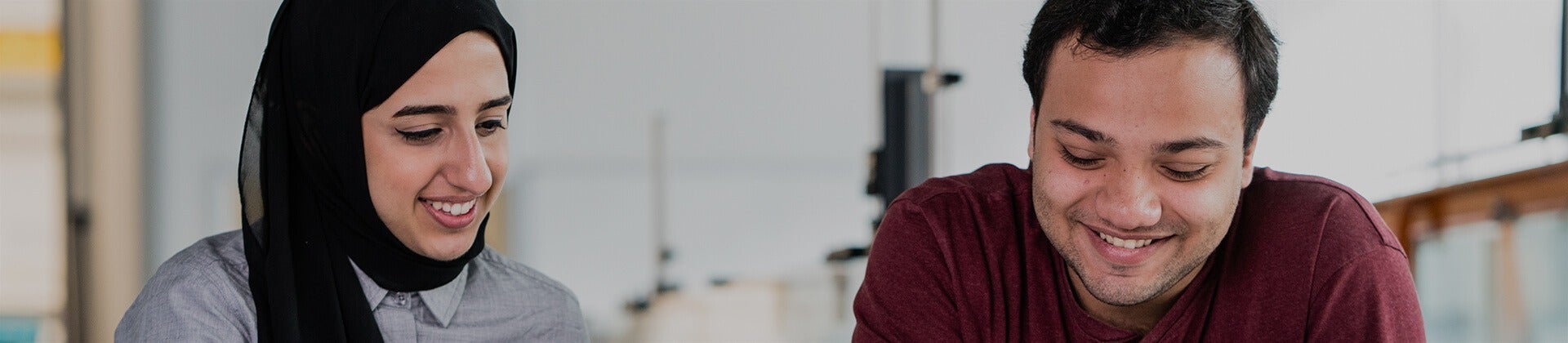 Surrey students studying together