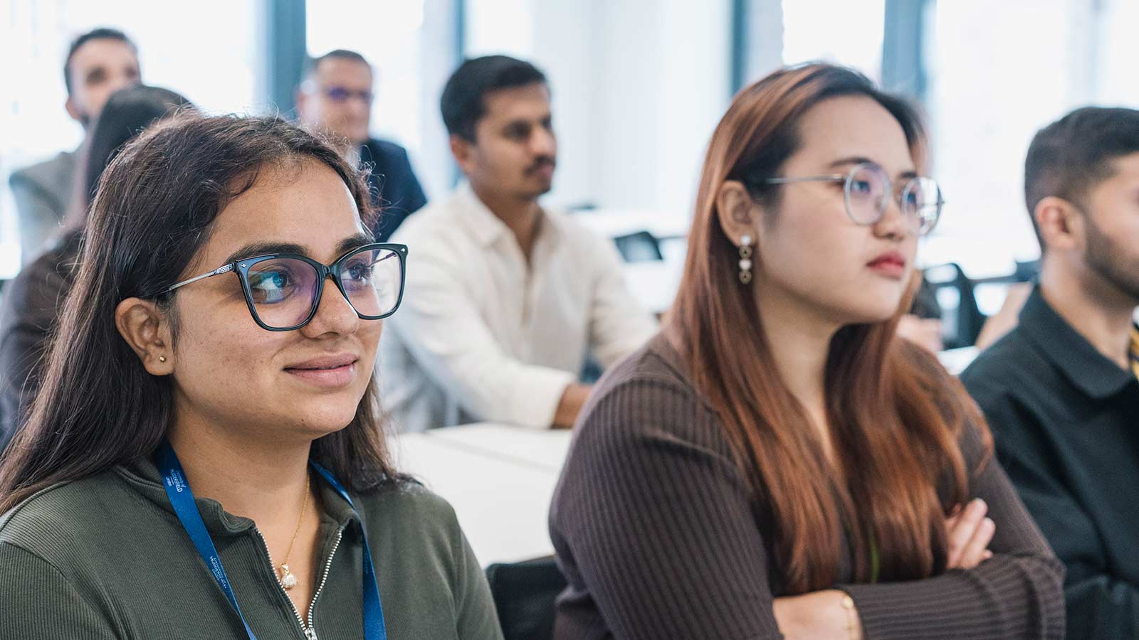 Huddersfield London students in a classroom