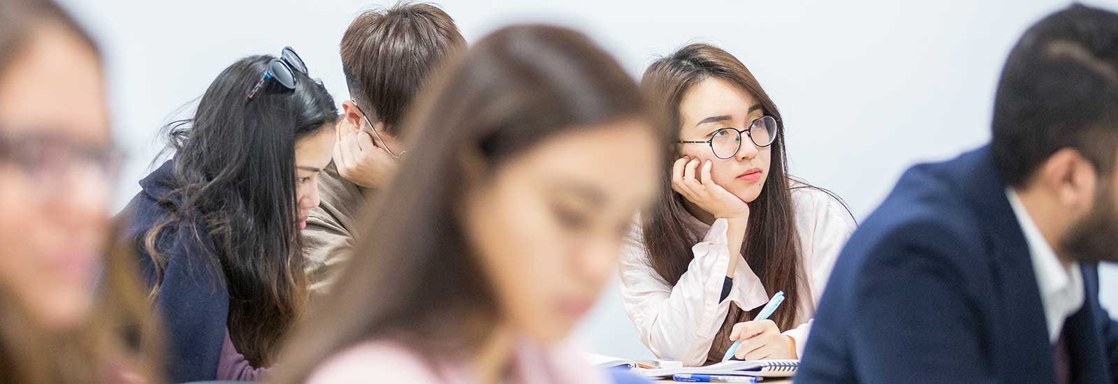 Students in a classroom