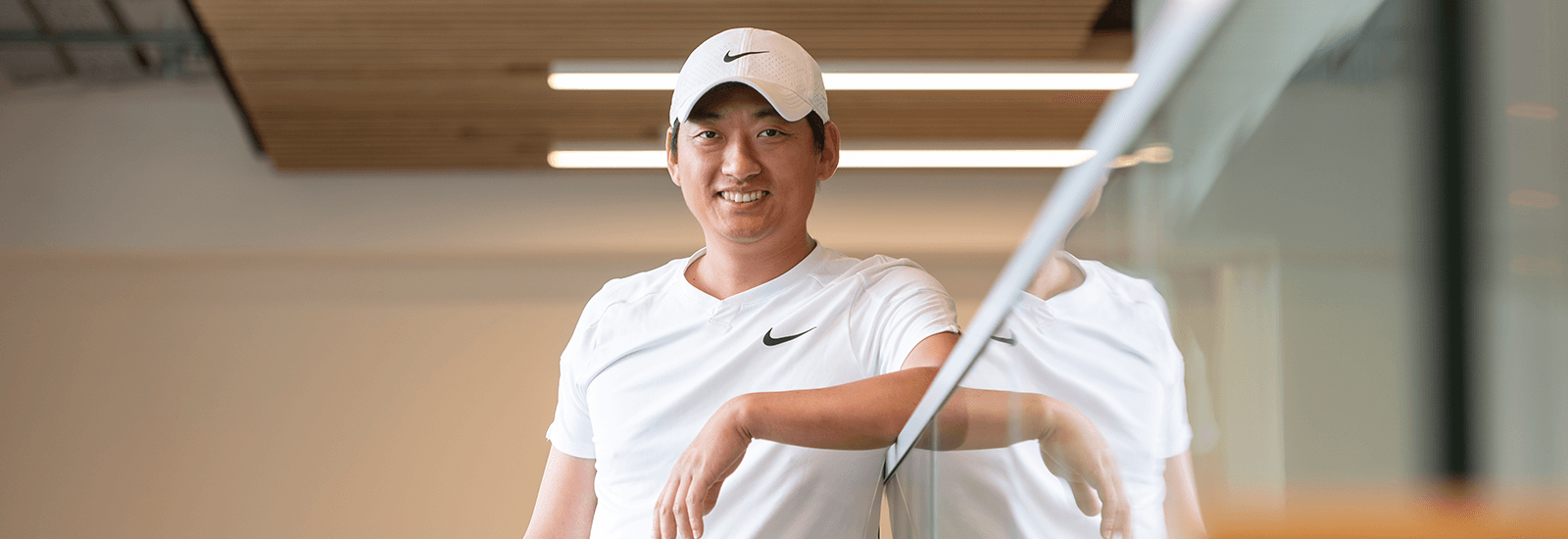 Students sitting on lecture hall benches