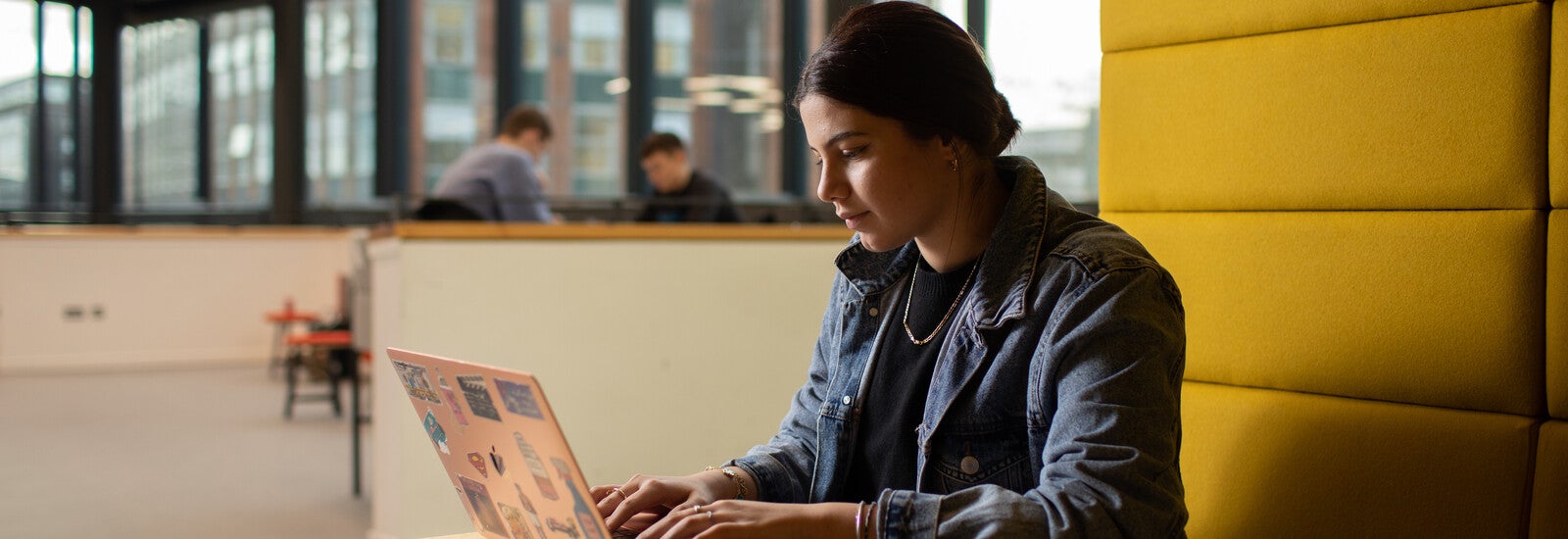 Graduate students smiling