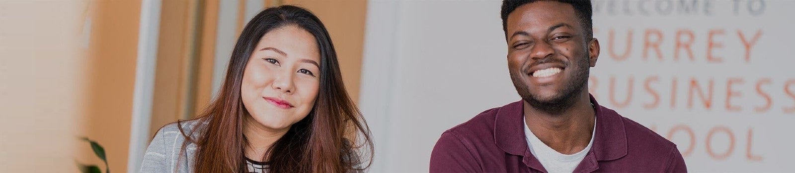 Surrey Business students smiling