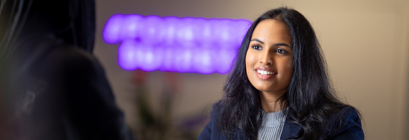 Two students studying together