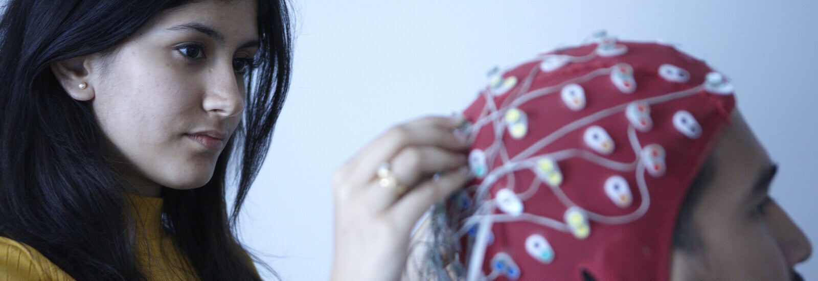 Science student conducting experiment