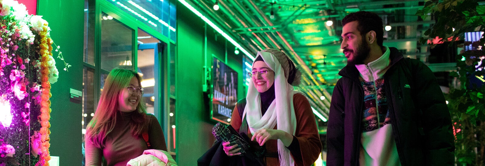 Strathclyde students laughing together