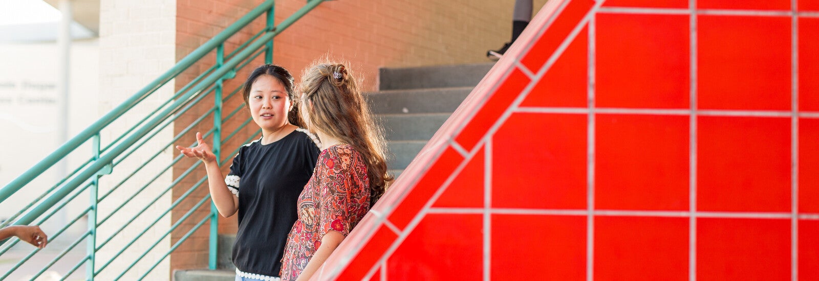 Students working on computer together