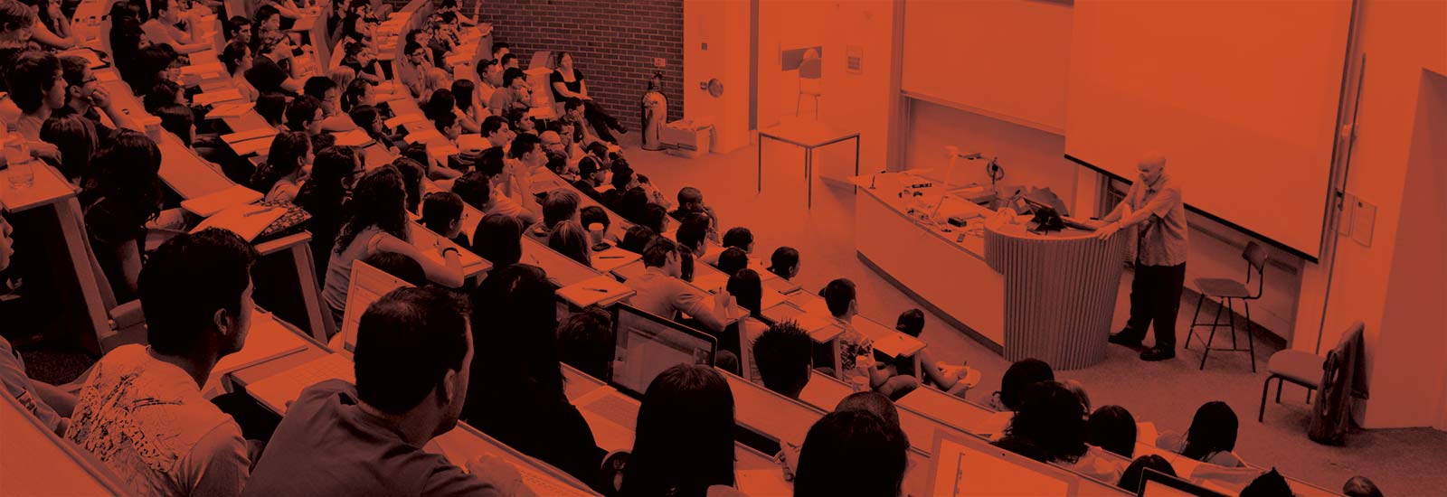 University of Sussex students in a lecture theatre