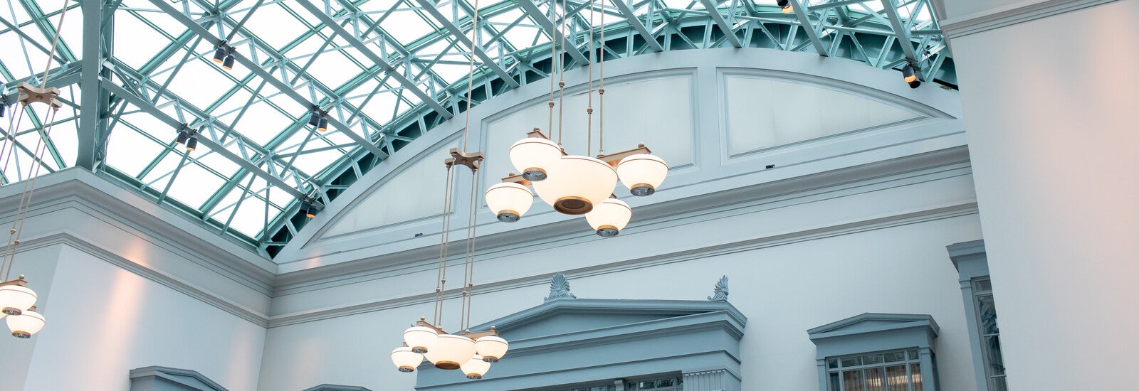 Interior of Harold Washington Library Center in Chicago