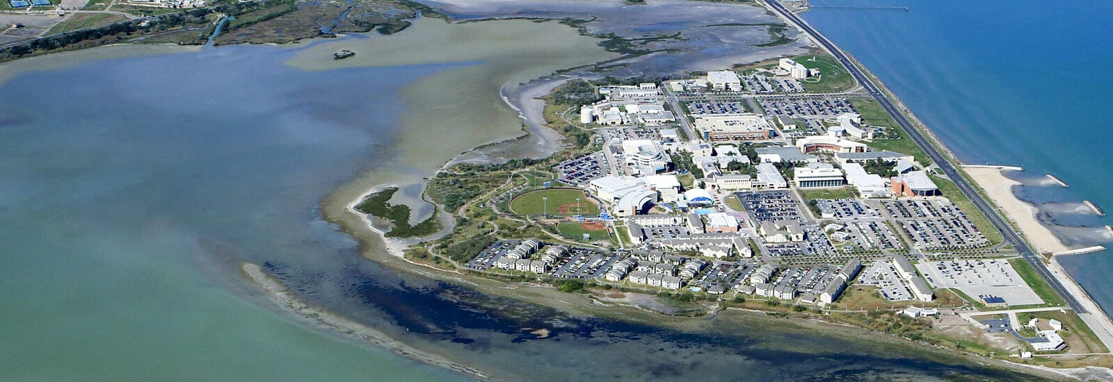 Aerial view of TAMUCC