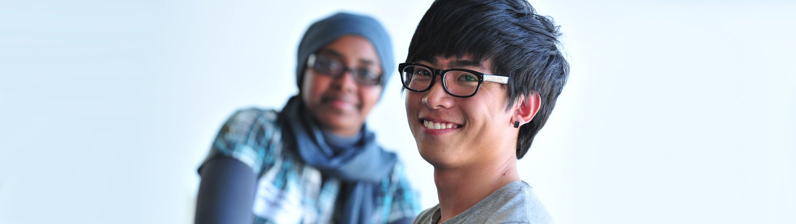 Two students in class