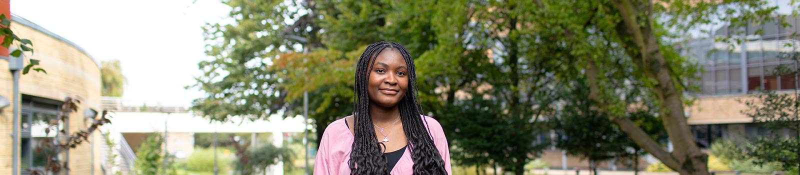 A group of students talking together