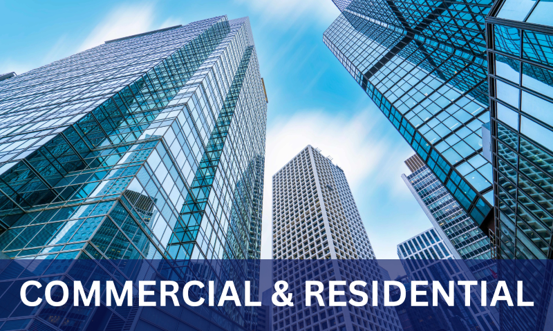 Commercial and residential building image, high rise 