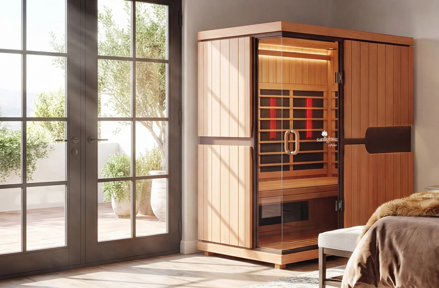 mPulse Smart Sauna Conquer | 3 Person Red/Near, Mid and Far Infrared ...