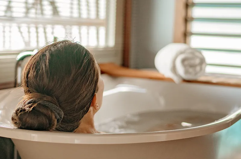 Woman in tub
