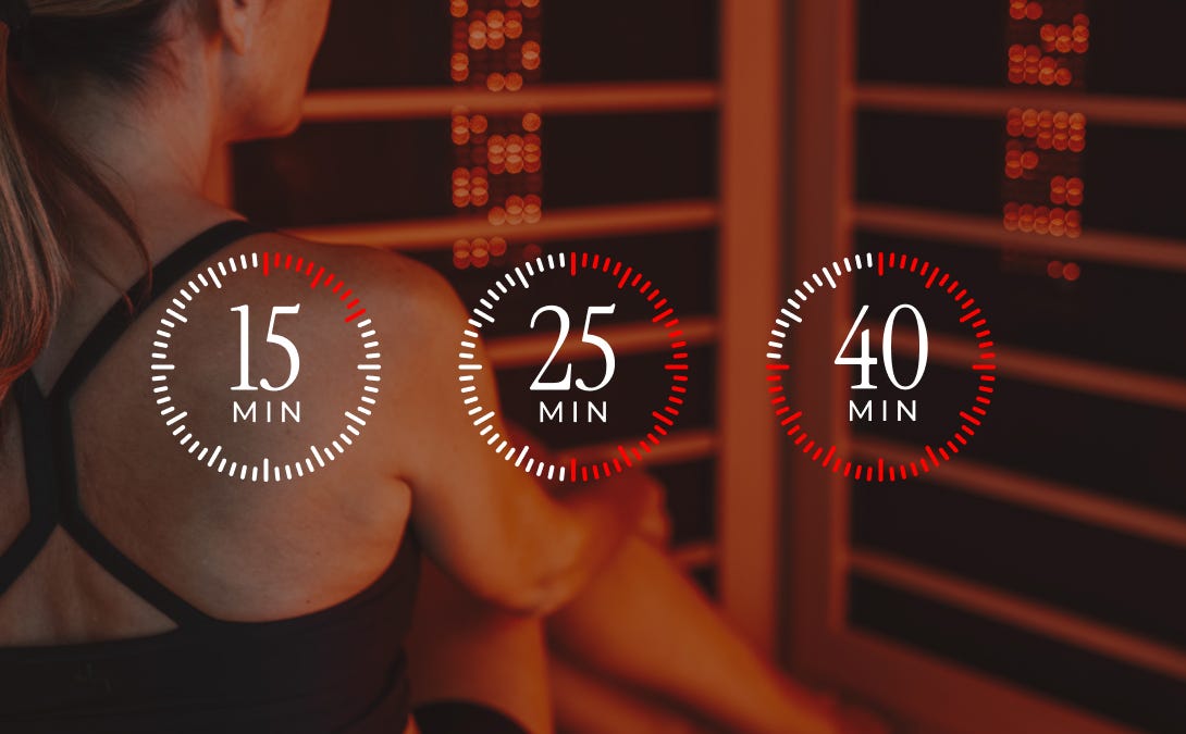 How long to stay in an infrared sauna