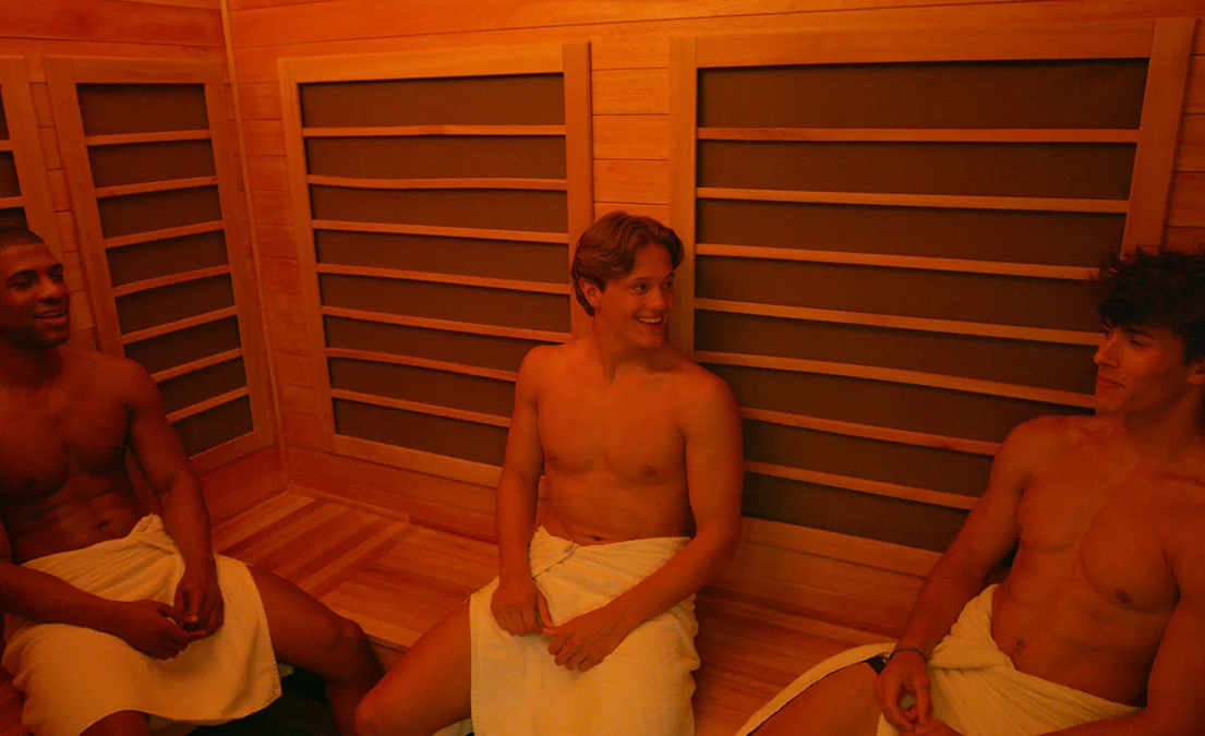 Muscle Recovery using an Infrared Sauna at the Gym