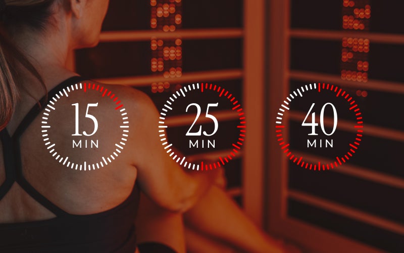 How long to stay in an infrared sauna