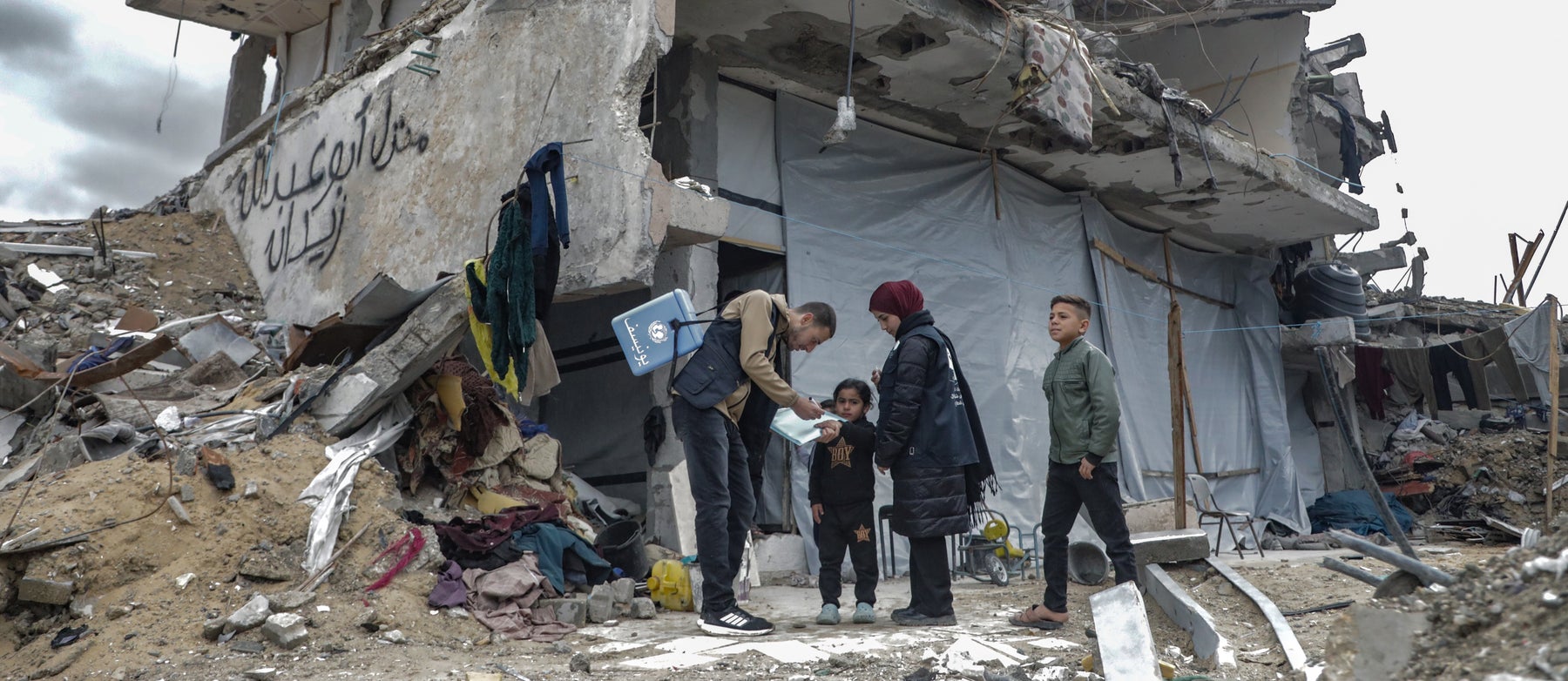 Humanitarian workers in Gaza