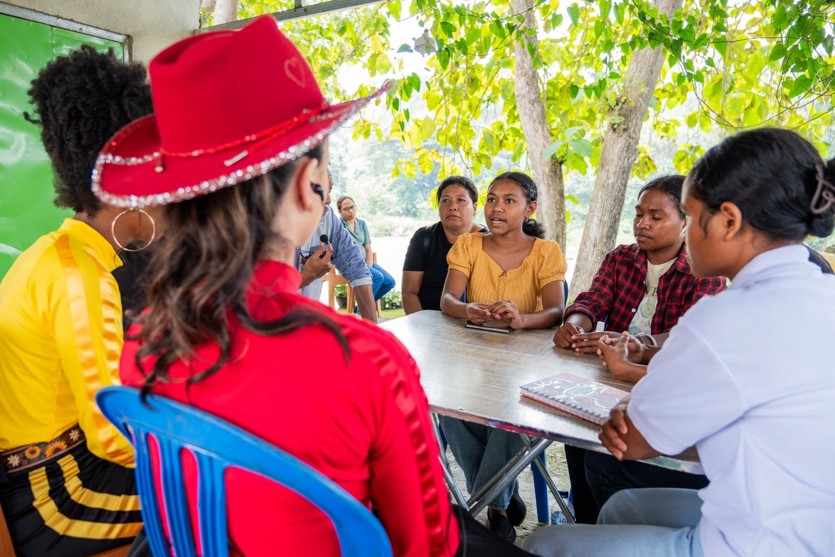 The young women shared their challenges, hopes, stories and what they had learnt at the Girls Empowered programs.