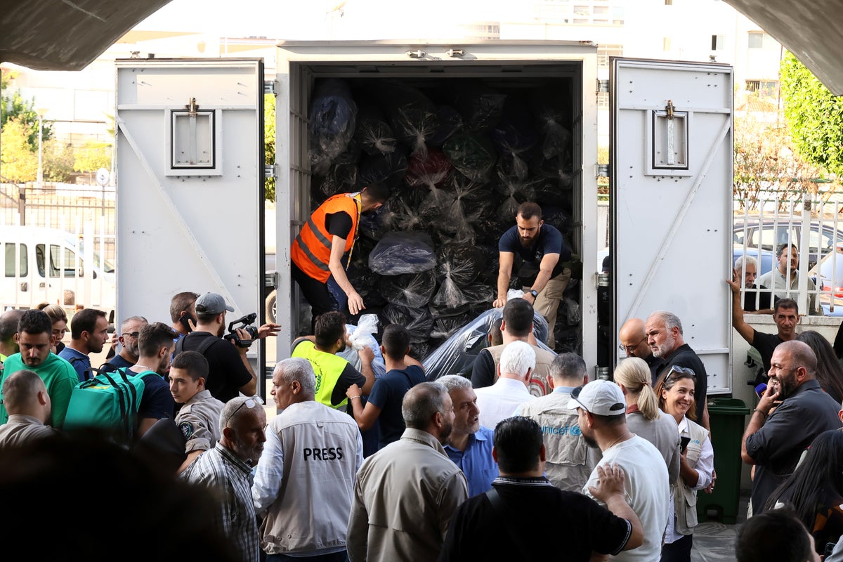 UNICEF distributing bottled water and emergency hygiene kits in Beirut, Lebanon