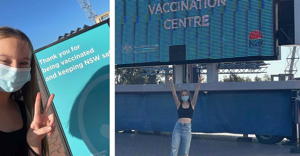 Trinity, 16, just had her first dose of the COVID vaccine and she couldn’t be happier.