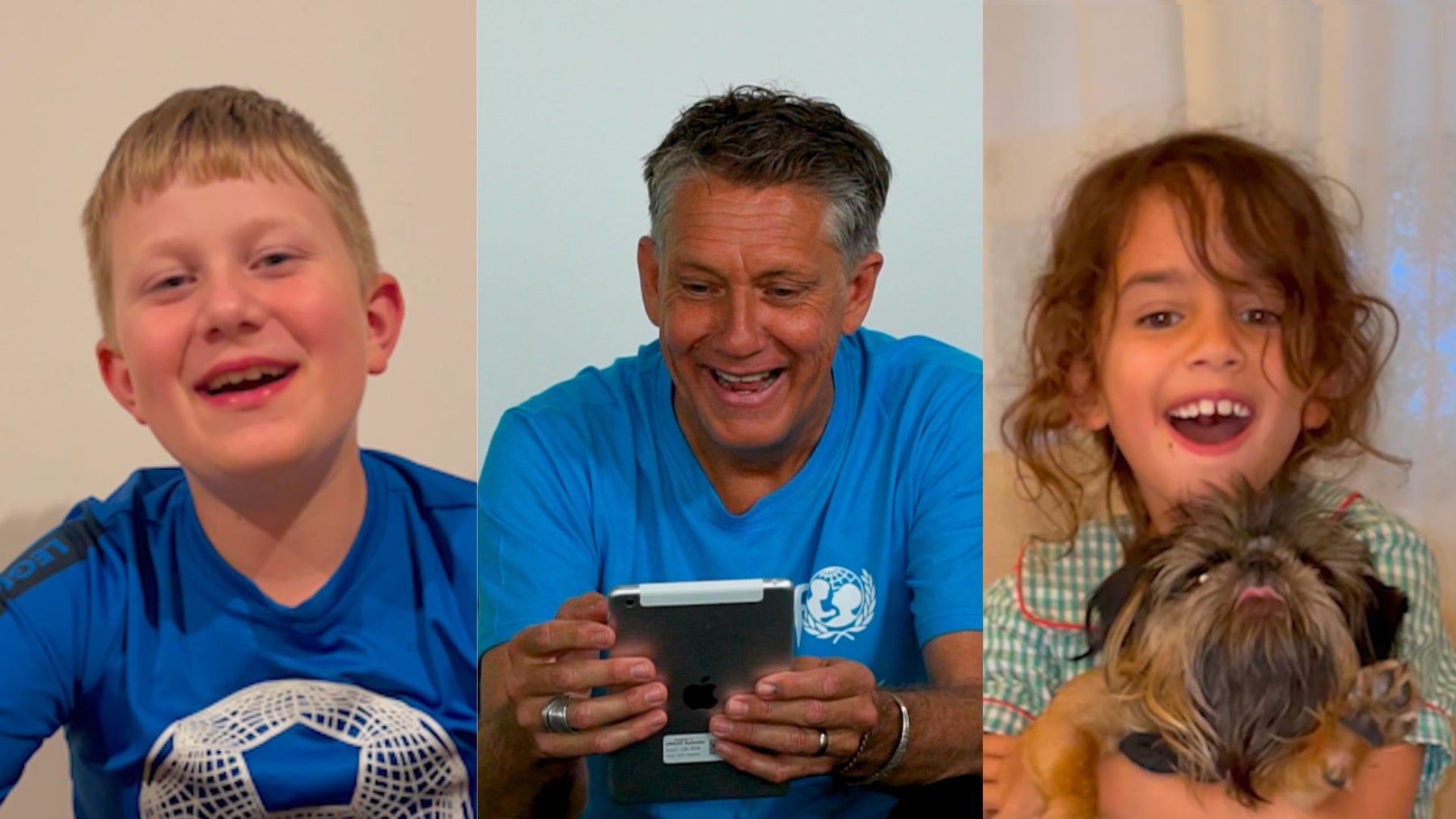 James Elder and young kids