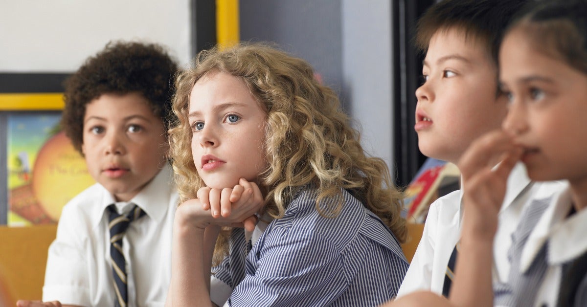 Children in classroom