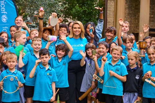 Edwina Bartholomew at a UNICEF Australia World Children's Day Event