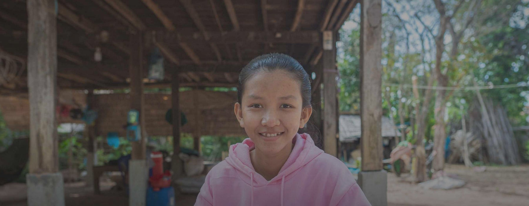 child smiling to the camera