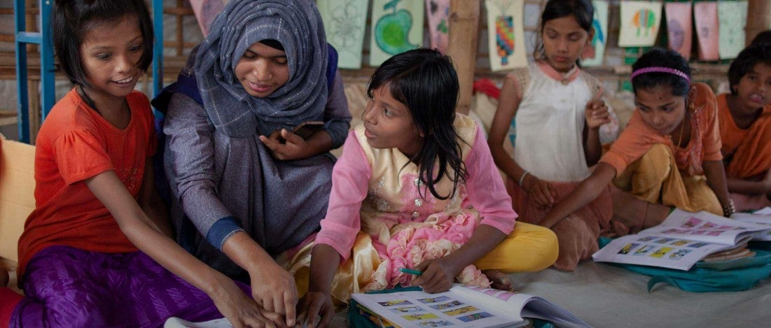 More than 145,000 Rohingya refugee children return to school.