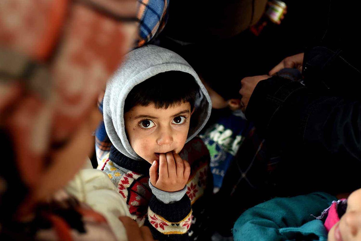 In 2015, this young boy was travelling through bitter cold in the former Yugoslave Republic of Macedonia but UNICEF’s child-friendly space gave him a safe place to rest.