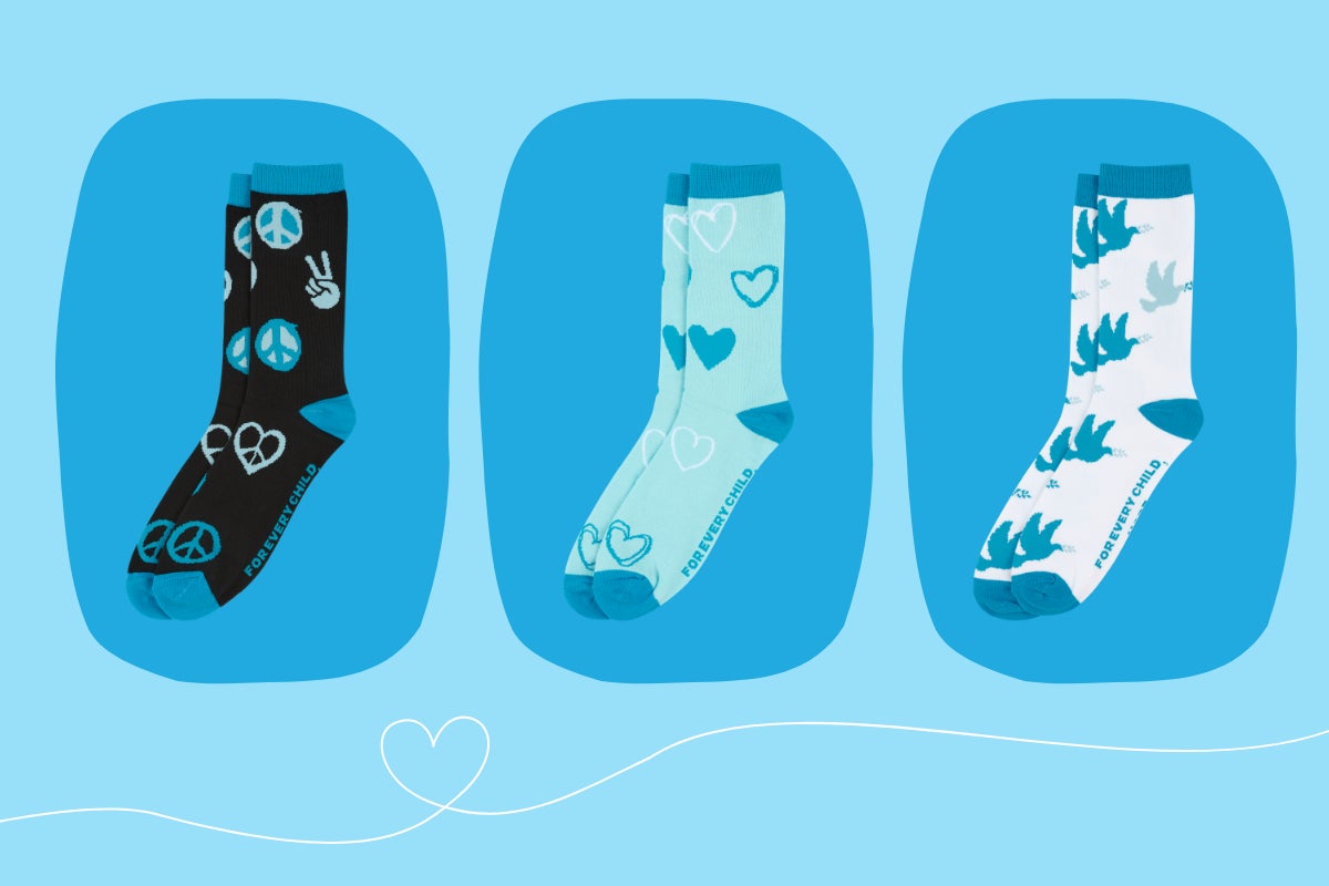 Three pairs of socks