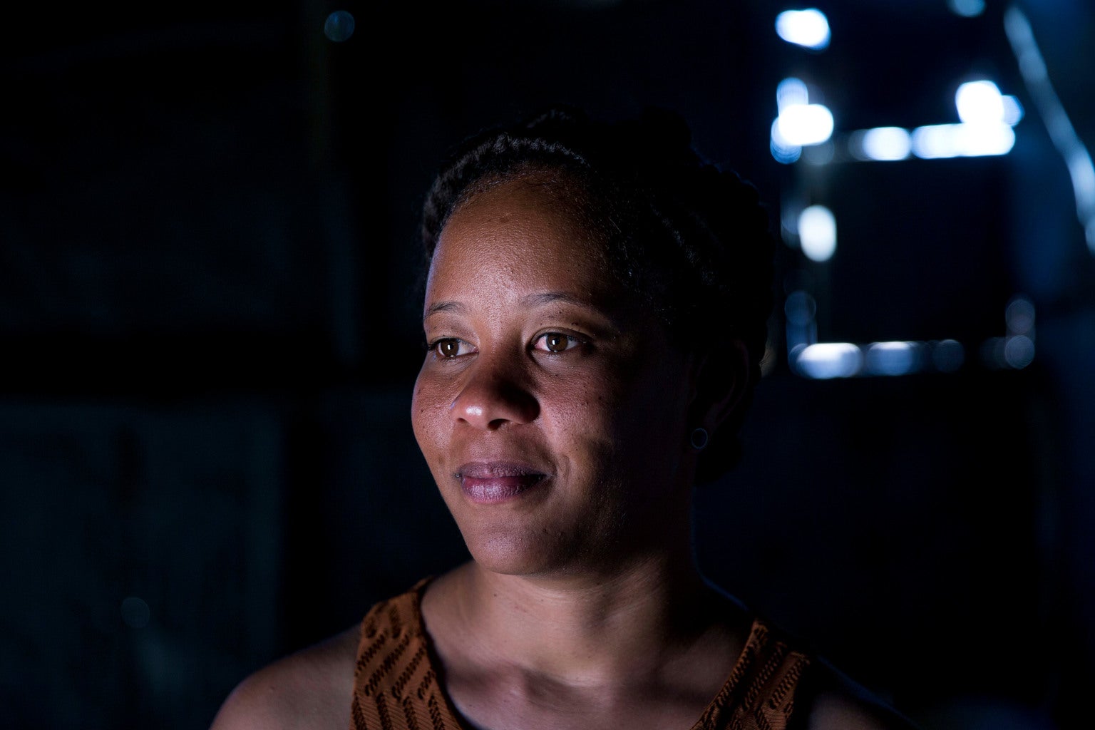 A portrait of a young woman