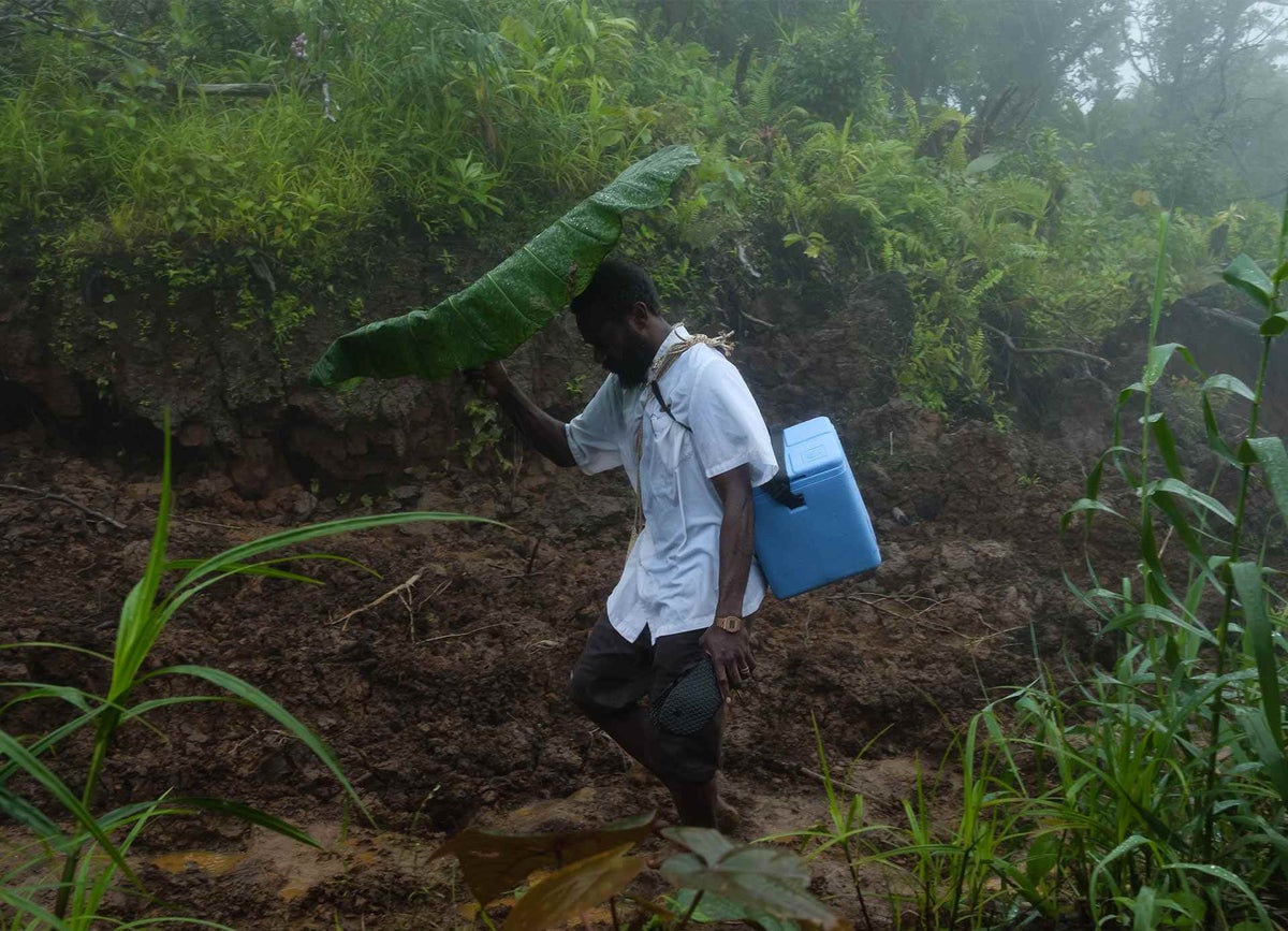 General Nurse Dominic treks through mountainous Vanuatu to reach remote communities.