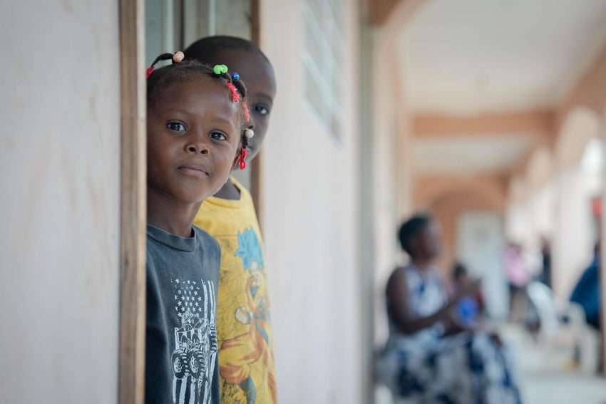 Children impacted by the ongoing conflict in Haiti. 