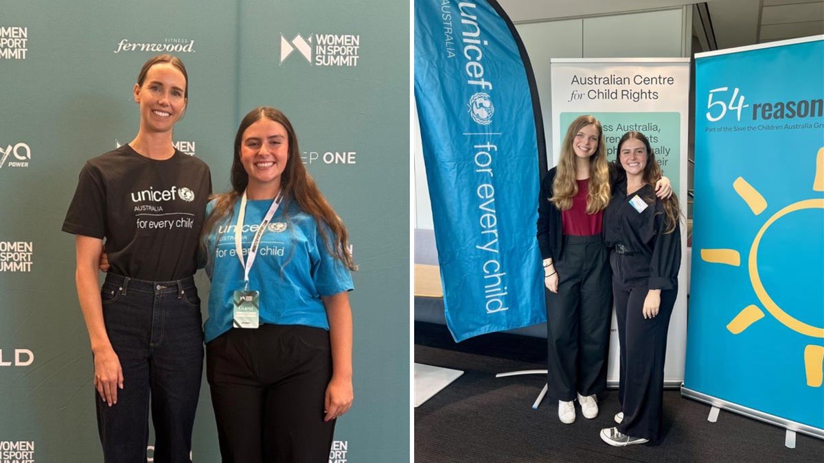 Sian and UNICEF Australia Ambassador Emma McKeon spoke at the Women in Sport Summit and at the Australian Centre for Child Rights Symposium.