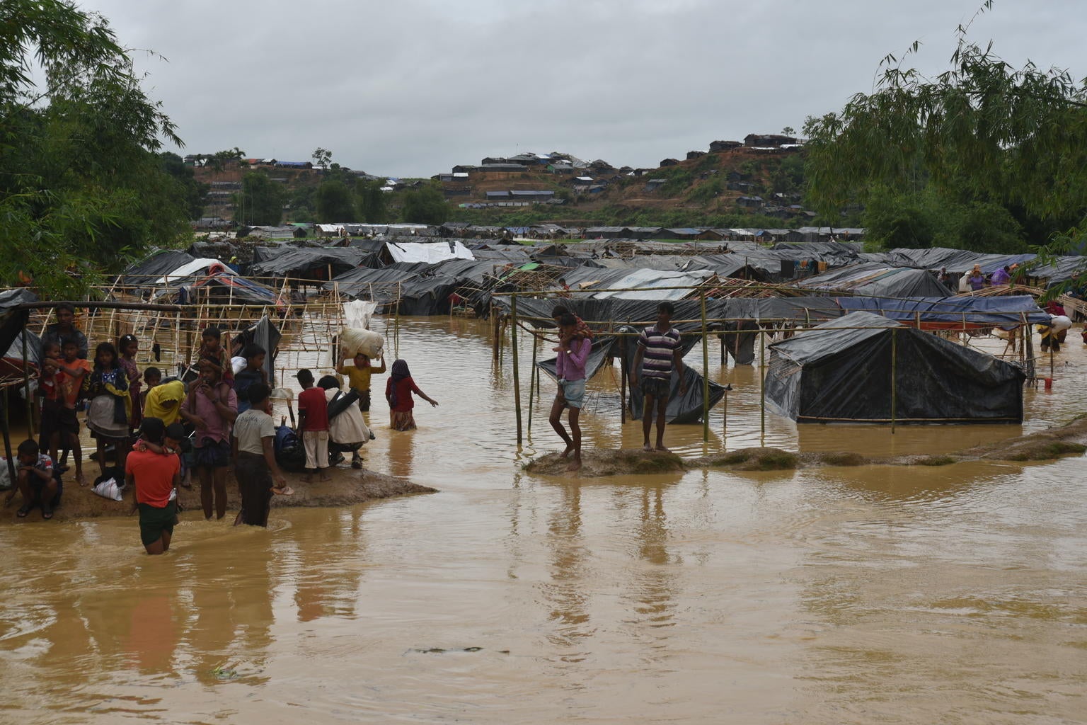Just under a month ago desperate refugees from the Myanmar state of Rakhine started surging across the border into neighbouring Bangladesh