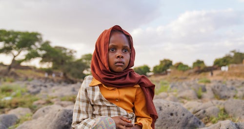 A young girl enduring three years of conflict in Sudan