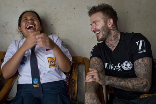 David Beckham is a UNICEF Goodwill Ambassador