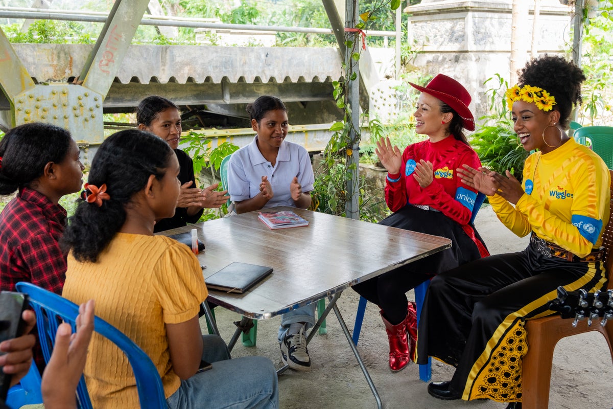 Two women had the opportunity to speak with Girls Empowered alumna who had graduated from the course.