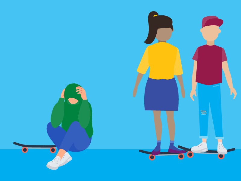 Infographic on loneliness and young people