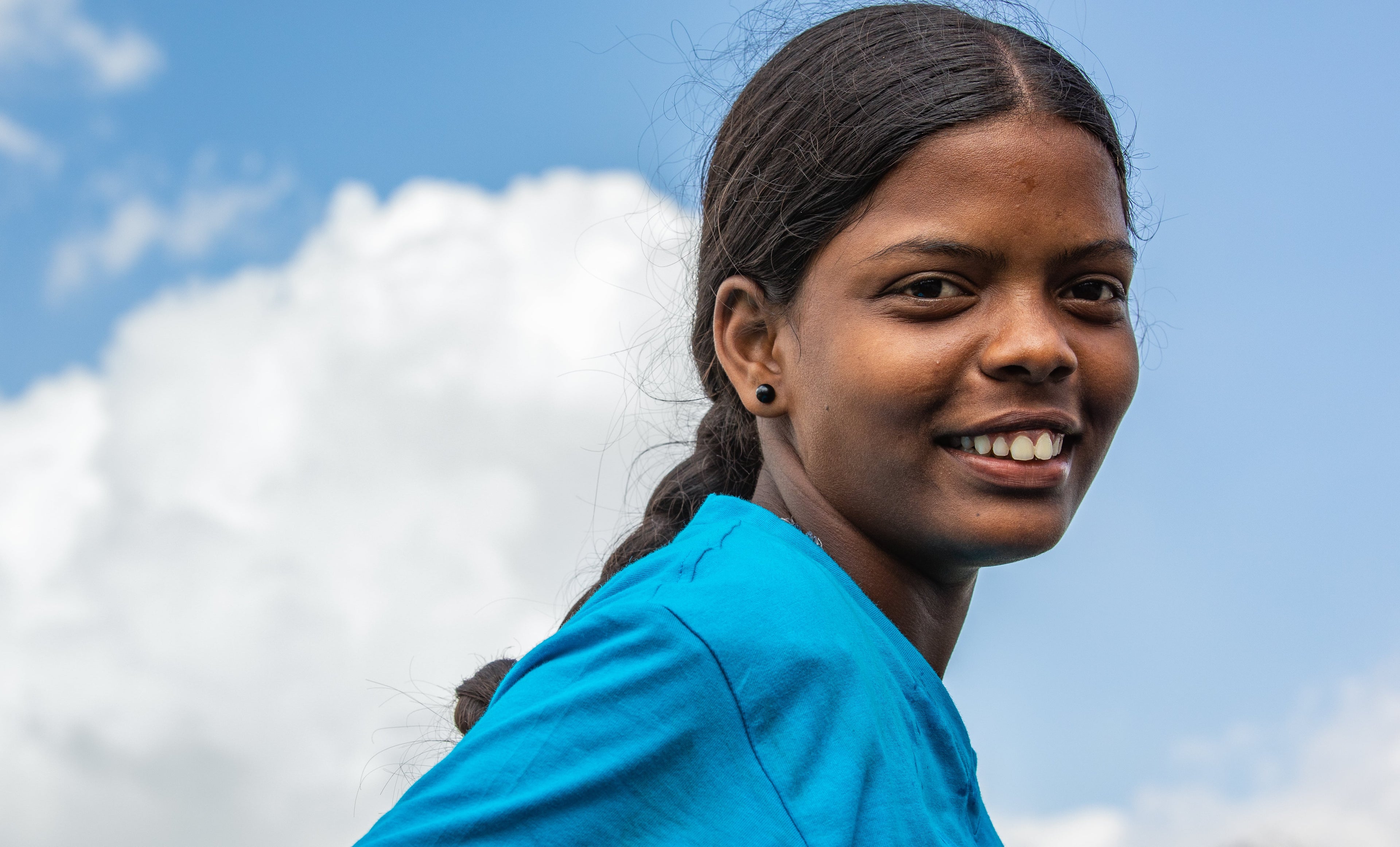 A young girl being empowered from Sri Lanka