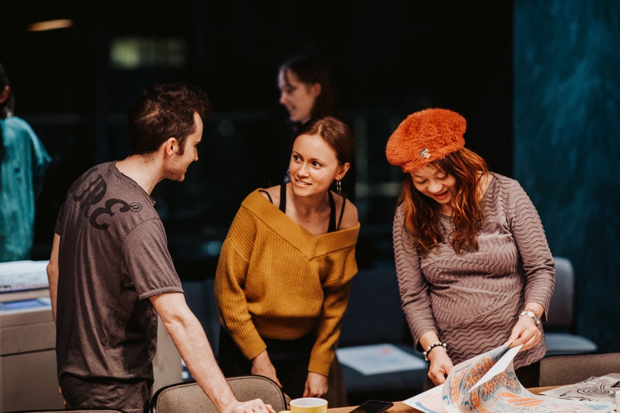 Members connecting at daily events.