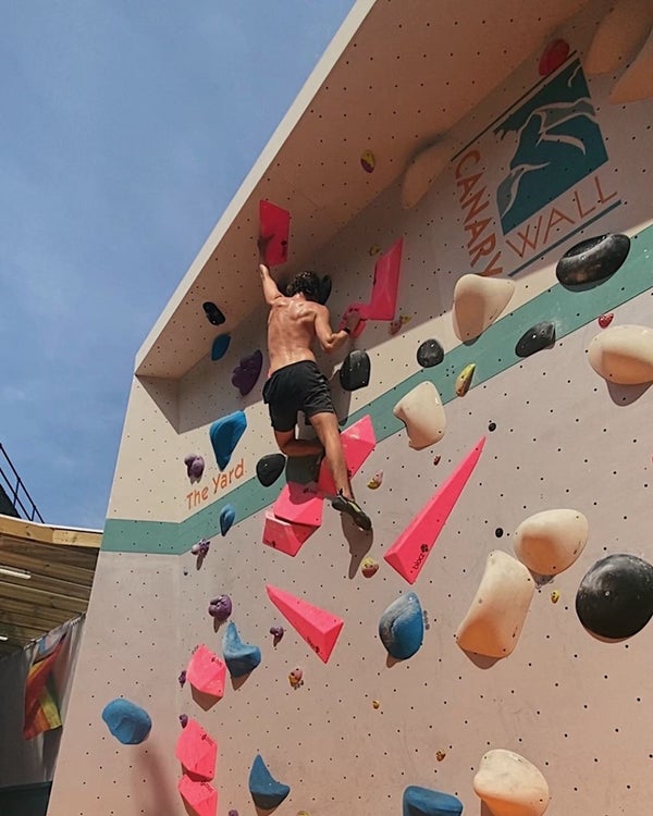 Canary Wall climbing by @mountaineaters